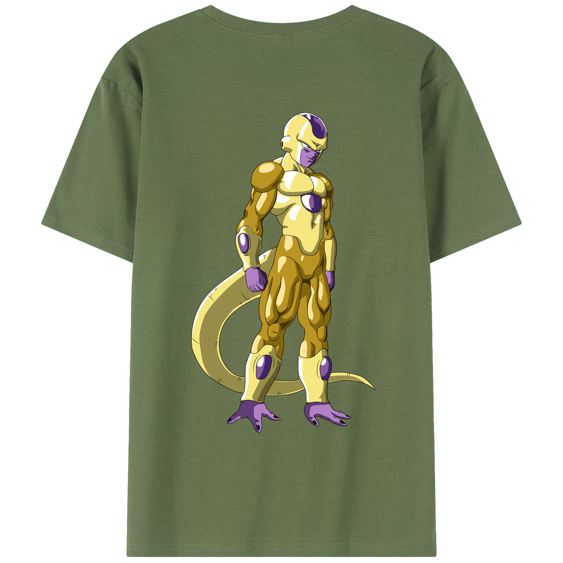 （画像用） ドラゴンボール フリーザ DRAGON BALL Frieza 綿100％ メンズ半袖Tシャツ（バックプリント） 通気性